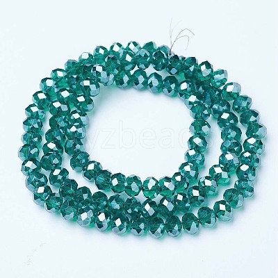 Electroplate Glass Beads Strands EGLA-A034-T10mm-A18-1