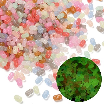 Luminous Transparent Acrylic Beads LACR-D009-01E-1