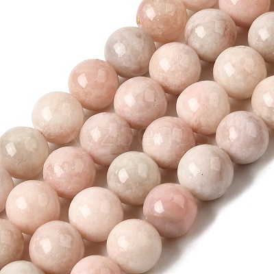 Natural Pink Opal Beads Strands G-G829-03-8mm-1