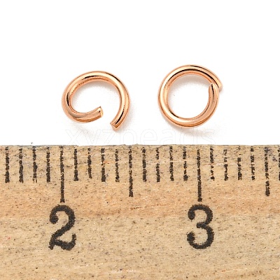 304 Stainless Steel Open Jump Rings STAS-O107-06RG-E-1