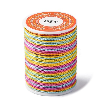 Segment Dyed Twisted Waxed Polyester Cord YC-C003-01A-1