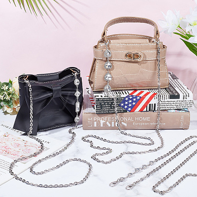 3Pcs 3 Style Alloy Cable Chain Bag Straps FIND-WR0009-16-1