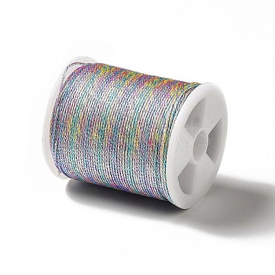 12 Rolls Polyester Metallic Threads OCOR-E026-08-1