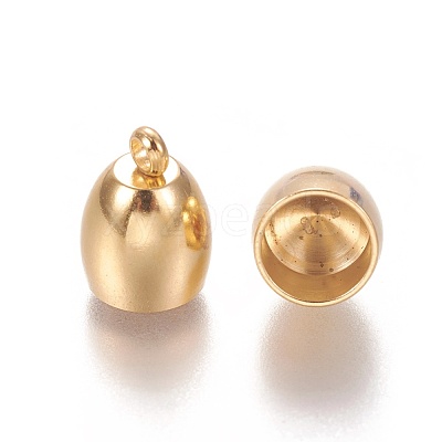 201 Stainless Steel Cord Ends X-STAS-L226-017E-G-1