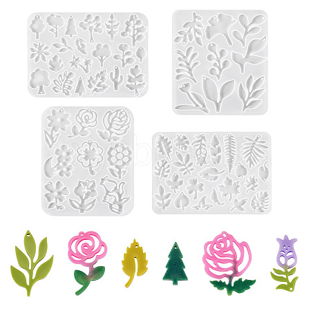 4Pcs 4 Styles Silicone Molds DIY-TA0013-63-1