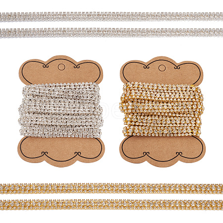 4 Yards 2 Colors Rhinestone Cup Chains FIND-CD0001-17-1