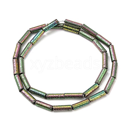 Electroplated Natural Lava Rock Beads Strands G-K388-03B-08-1