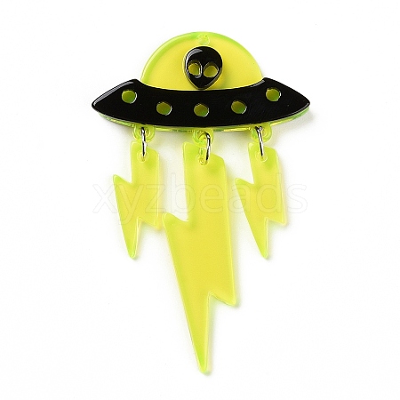 Transparent Acrylic Big Pendants LS-OACR-B001-03-1