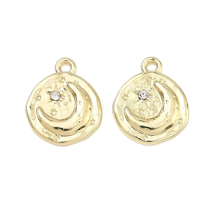 Alloy Rhinestone Pendants PALLOY-P319-04G-1