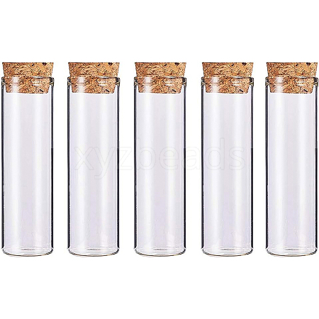 Empty Small Glass Cork Bottles AJEW-BC0003-05-1