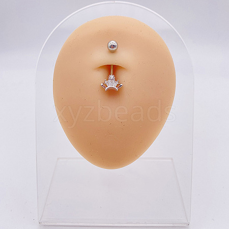 316L Surgical Stainless Steel Belly Rings WGDD0AB-18-1