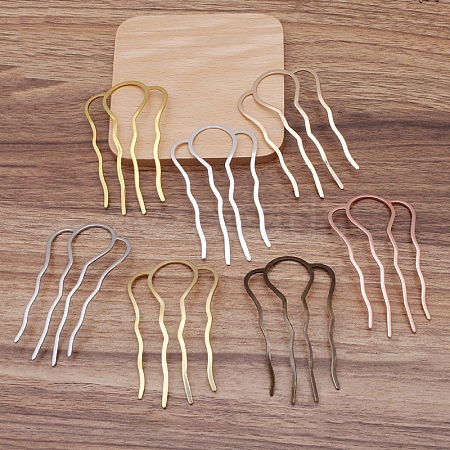 Brass Hair Combs Findings OHAR-PW0001-387-AB-1