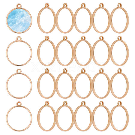 50Pcs Zinc Alloy Open Back Bezel Pendants FIND-CA0011-54KCG-1