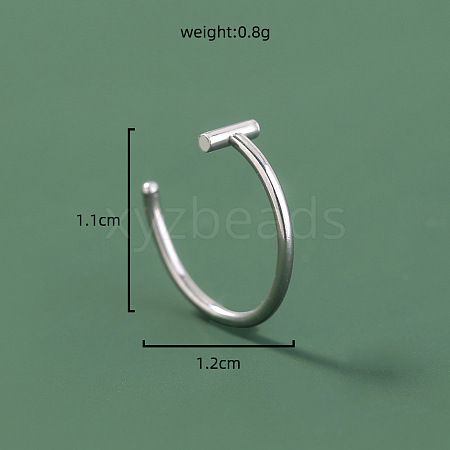 304 Stainless Steel Hoop Nose Rings WG032BD-13-1