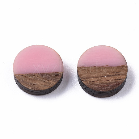 Resin & Wood Cabochons X-RESI-S358-70-H39-1