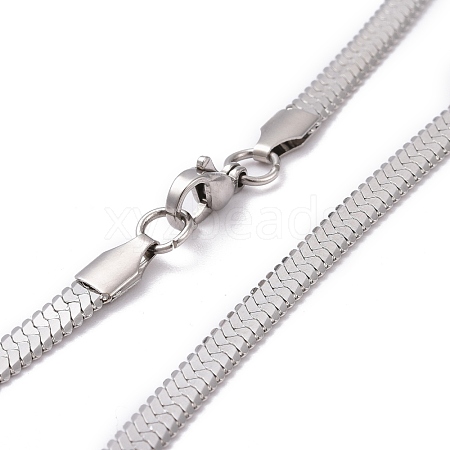 Non-Tarnish 304 Stainless Steel Snake Chains Necklaces NJEW-O058-32P-1