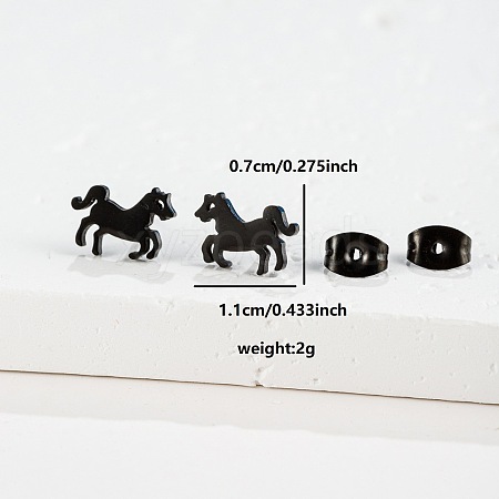 201 Stainless Steel Stud Earrings FS-WGB18B1-20-1