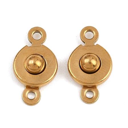 304 Stainless Steel Snap Clasps STAS-K311-03G-1