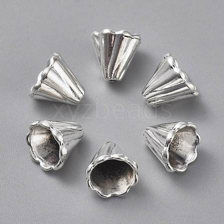 Tibetan Style Bead Cone TIBEB-EA10181YKG-AS-LF-1