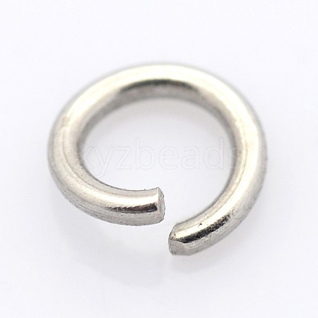 Tarnish Resistant 304 Stainless Steel Open Jump Rings STAS-E066-08-9mm-1