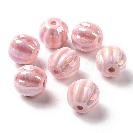 Handmade Pearlized Porcelain Beads PORC-G010-01D-1