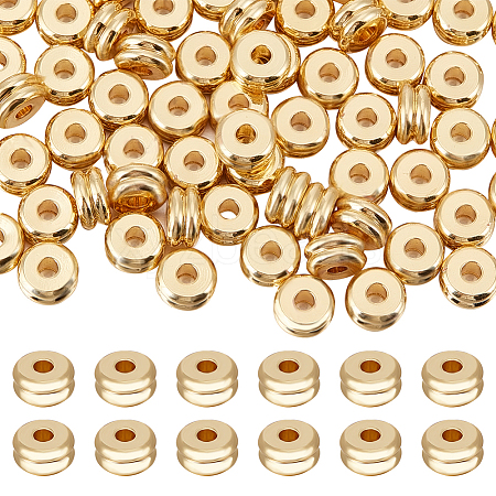 Beebeecraft 100Pcs Long-Lasting Plated Brass Spacer Beads KK-BBC0008-92-1