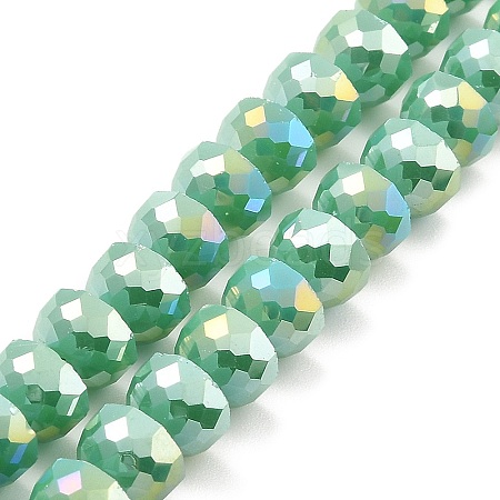 AB Color Plate Glass Beads Strands EGLA-P051-02A-B06-1