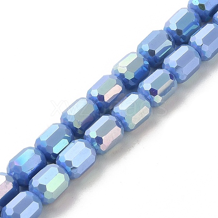 Electroplate Glass Beads Strands EGLA-D030-06F-1