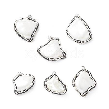 Natural Freshwater Shell Pendants SHEL-F005-08A-1