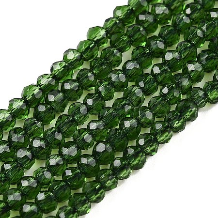 Glass Beads Strands EGLA-T021-01F-1