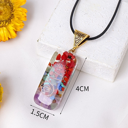 Gemstone Pendants Necklaces PW-WG74B6A-02-1