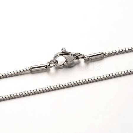304 Stainless Steel Herringbone Chain Necklaces NJEW-N0047-08-1