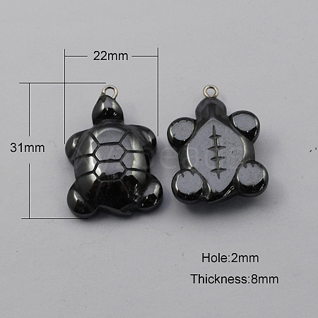 Non-magnetic Hematite Pendants G-Q894-10-1