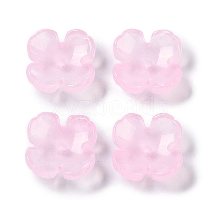 Baking Paint Glass Bead Caps GLAA-S202-04C-1