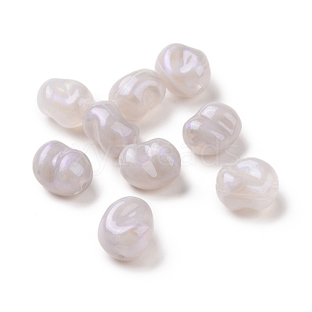 Opaque Acrylic Beads OACR-C013-10B-1