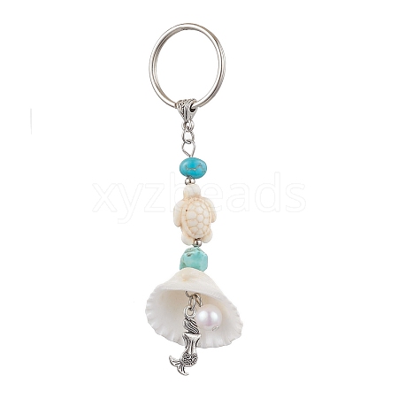 Synthetic Turquoise Keychain KEYC-JKC00843-02-1