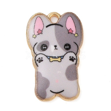 Rack Plating Alloy Enamel Pendants FIND-Q099-10G-06-1