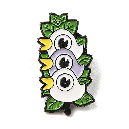 Funny Animal Alloy Green Enamel Pin Brooch for Backpack Clothes JEWB-R004-04EB-03-1