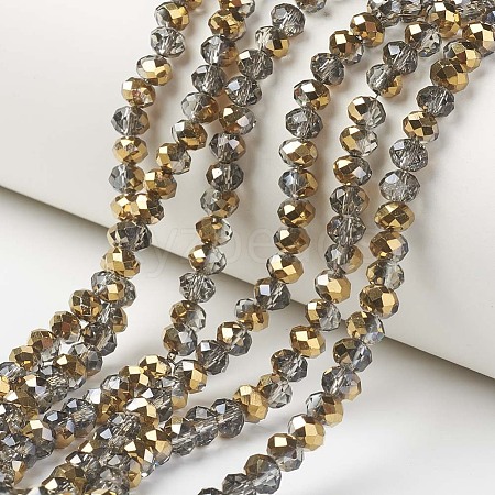 Electroplate Transparent Glass Beads Strands LS-EGLA-A034-T4mm-O06-1