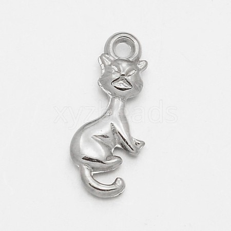 CCB Plastic Kitten Pendants CCB-J032-04P-1