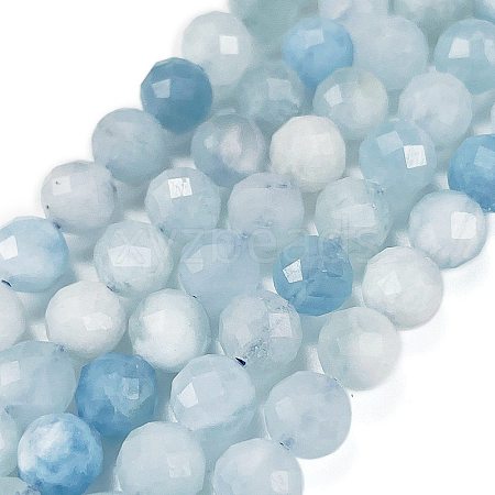 Natural Aquamarine Beads Strands G-L587-A02-04-1