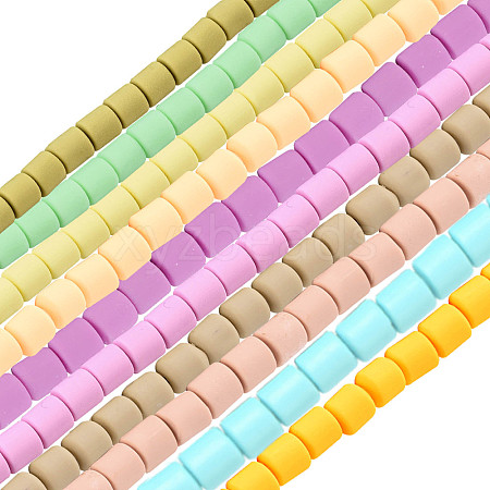 SUNNYCLUE 610Pcs 10 Colors Handmade Polymer Clay Bead Strands CLAY-SC0001-38C-1