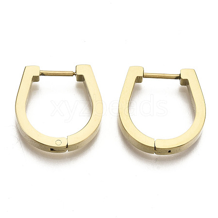 304 Stainless Steel Huggie Hoop Earrings STAS-R115-18G-1