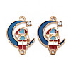 Alloy Enamel Pendants ENAM-S126-071-NR-2