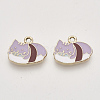 Alloy Enamel Kitten Pendants ENAM-S119-020C-1