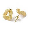 Brass Stud Earrings EJEW-M244-01G-2