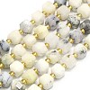 Natural White African Opal Beads Strand G-I376-D44-01-1