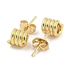 Brass Ear Studs EJEW-P261-10G-2