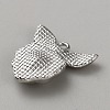 White Series Love Bow Alloy Acrylic Pendant PALLOY-WH0115-01P-12-2