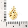 Brass Pave Cubic Zirconia  Pendants KK-Z028-04G-3